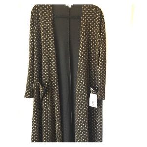 Lularoe Elegant Sarah - Black with gold polkadots!